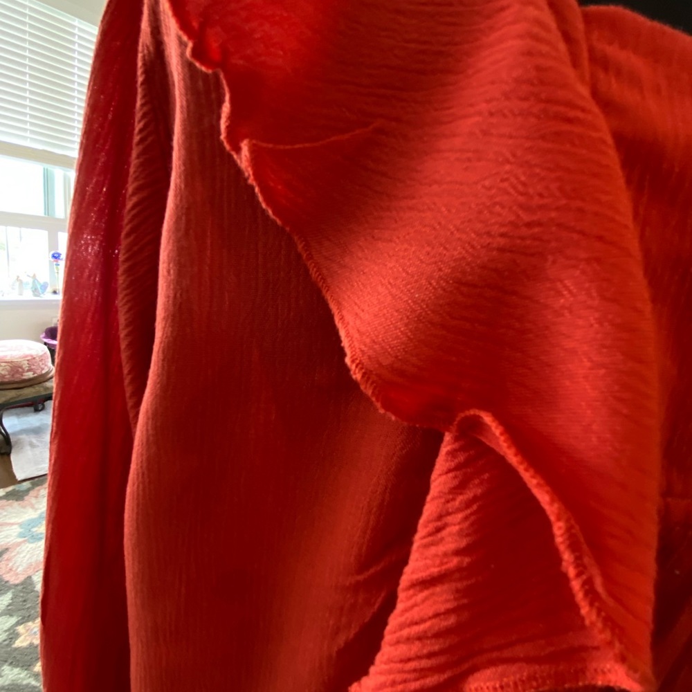 - Bohemian Top Ruffled Rayon - Picture 4 of 8